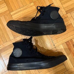 Converse Men’s Black Canvas High-Tops